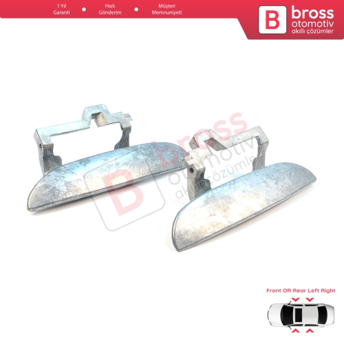 BMW 5 Serisi E39 1996-2003 4/5 Kapılı Sedan Touring 51218245461 51218245462 için Ön veya Arka Sağ Sol Metal Dış Kapı Açma Kolu