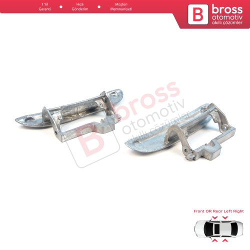 BMW 5 Serisi E39 1996-2003 4/5 Kapılı Sedan Touring 51218245461 51218245462 için Ön veya Arka Sağ Sol Metal Dış Kapı Açma Kolu