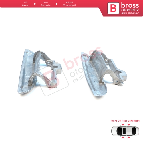 BMW 5 Serisi E39 1996-2003 4/5 Kapılı Sedan Touring 51218245461 51218245462 için Ön veya Arka Sağ Sol Metal Dış Kapı Açma Kolu