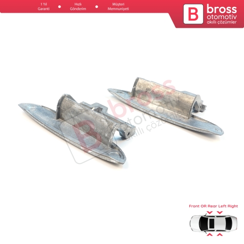 BMW 5 Serisi E39 1996-2003 4/5 Kapılı Sedan Touring 51218245461 51218245462 için Ön veya Arka Sağ Sol Metal Dış Kapı Açma Kolu