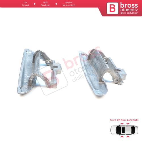 BMW 5 Serisi E39 1996-2003 4/5 Kapılı Sedan Touring 51218245461 51218245462 için Ön veya Arka Sağ Sol Metal Dış Kapı Açma Kolu