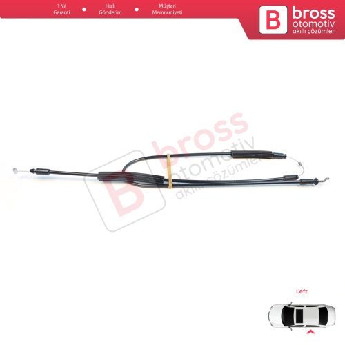 Fiat Doblo MK2 263 Opel Combo 51892698 için Sol Sürgülü Orta Kapı Kilit Dış Açma Teli