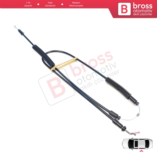 Fiat Doblo MK2 263 Opel Combo 51892698 için Sol Sürgülü Orta Kapı Kilit Dış Açma Teli