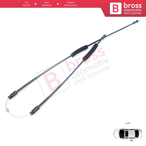 Fiat Doblo MK2 263 Opel Combo 51892698 için Sol Sürgülü Orta Kapı Kilit Dış Açma Teli