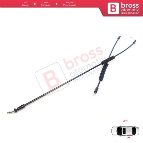 Fiat Doblo MK2 263 Opel Combo 51892698 için Sol Sürgülü Orta Kapı Kilit Dış Açma Teli