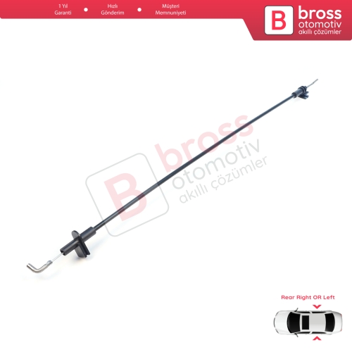 Fiat Fiorino MK3 225 Qubo Citroen Nemo Peugeot Bipper 1365839080 için Yan Sürgülü Orta Kapı Kolu Kilit İç Açma Teli