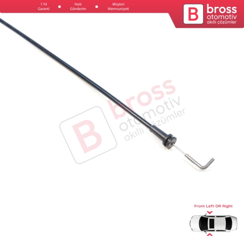 Fiat Ducato MK3 Peugeot Boxer 250 Citroen Jumper Relay MK2 1342155080 1350147080 için Ön Kapı Kolu Kilit İç Açma Teli