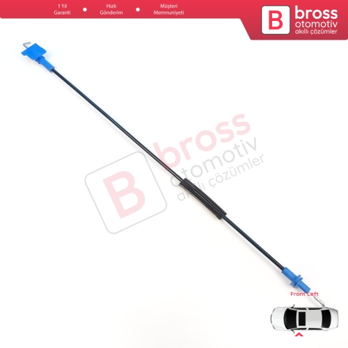 Fiat Fiorino MK3 225 Qubo 2007-2016 Citroen Nemo Peugeot Bipper 2008–2017 1365222080 için Sol Ön Kapı İç Açma Kilit Teli