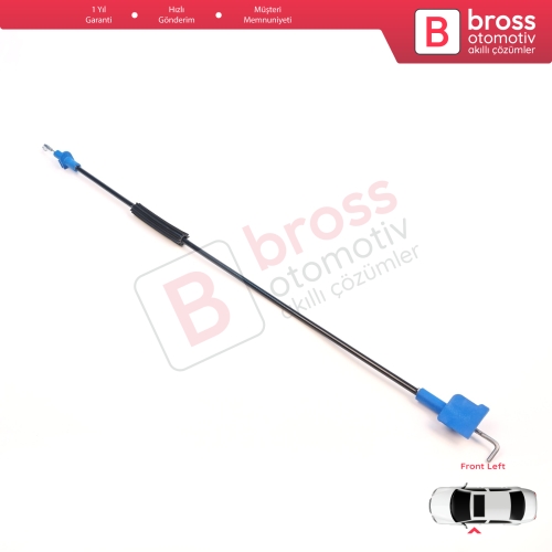 Fiat Fiorino MK3 225 Qubo 2007-2016 Citroen Nemo Peugeot Bipper 2008–2017 1365222080 için Sol Ön Kapı İç Açma Kilit Teli