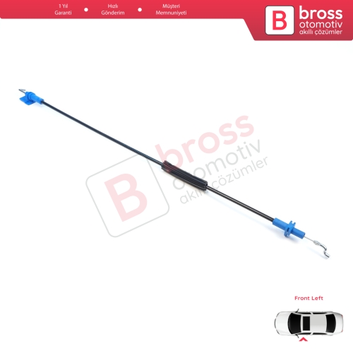 Fiat Fiorino MK3 225 Qubo 2007-2016 Citroen Nemo Peugeot Bipper 2008–2017 1365222080 için Sol Ön Kapı İç Açma Kilit Teli