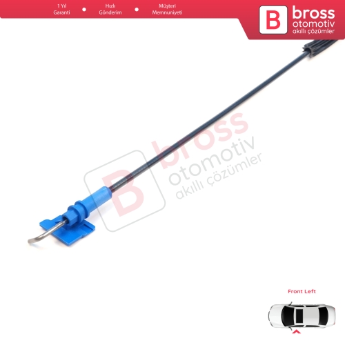 Fiat Fiorino MK3 225 Qubo 2007-2016 Citroen Nemo Peugeot Bipper 2008–2017 1365222080 için Sol Ön Kapı İç Açma Kilit Teli