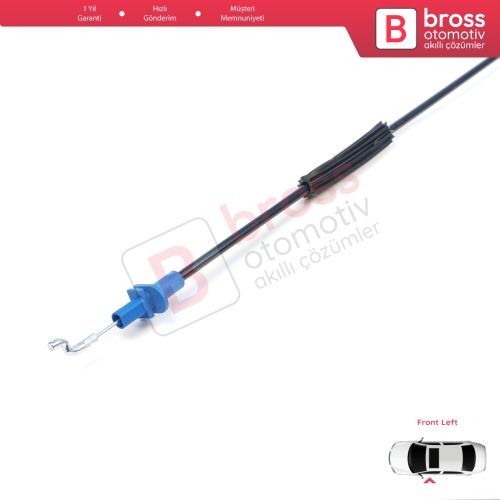 Fiat Fiorino MK3 225 Qubo 2007-2016 Citroen Nemo Peugeot Bipper 2008–2017 1365222080 için Sol Ön Kapı İç Açma Kilit Teli