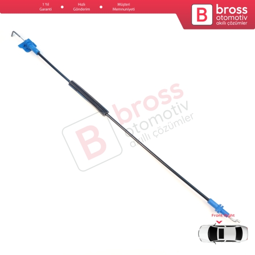 Fiat Fiorino MK3 225 Qubo 2007-2016 Citroen Nemo Peugeot Bipper 2008–2017 1354711080 için Sağ Ön Kapı İç Açma Kilit Teli