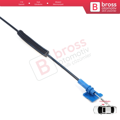 Fiat Fiorino MK3 225 Qubo 2007-2016 Citroen Nemo Peugeot Bipper 2008–2017 1354711080 için Sağ Ön Kapı İç Açma Kilit Teli