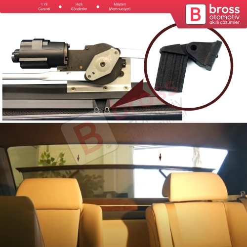 BMW E38 E39 E46 Mercedes W140 W124 W210 W211 Opel Vectra C için Arka Cam Perde Kızak Klips Seti