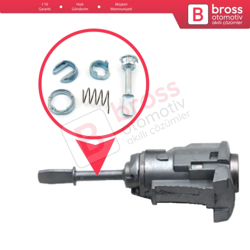 VW Passat B5 İçin Ön Kapı Kilidi Tamir Takımı 3B0837167 51.5 mm
