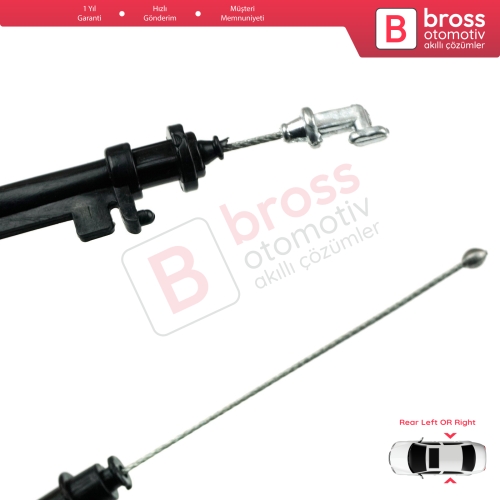 VW Passat B6 B7 2005-2015 CC 3C0837017B İçin Arka Dış Kapı Kilidi Açma Teli