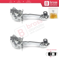 Fiat Siena Palio 178 1996-2016 Albea Strada MK1 278 MK146844990 İçin 2 Adet Ön Sağ ve Sol Kapı Gergi Yayı