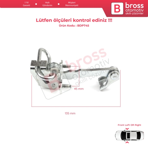 Fiat 500 500C 500/595/695 Abarth İçin Ön Kapı Gergi Yayı 51782989