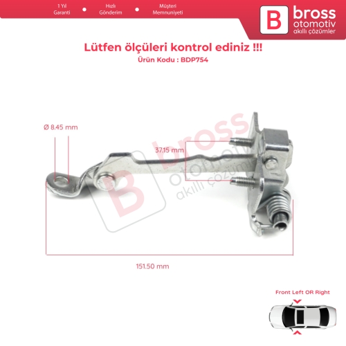 Renault Laguna MK1 X56 1993-2001 İçin Ön Kapı Gergi Yayı 7700424784