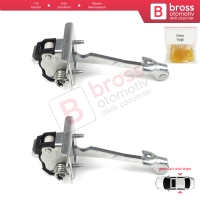 Peugeot 308 MK1 2007-2013 4/5 Kapı 2007-2013 9181N3 İçin 2 EA Arka Sağ ve Sol Kapı Gergi Yayı