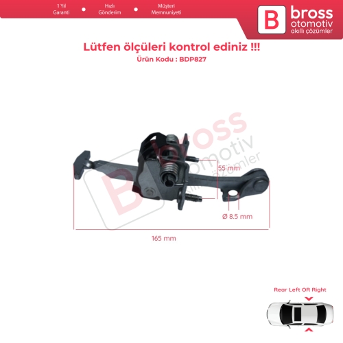 Citroen C4 Picasso MK1 2006-2013 İçin Arka Kapı Gergi Yayı 9181K4