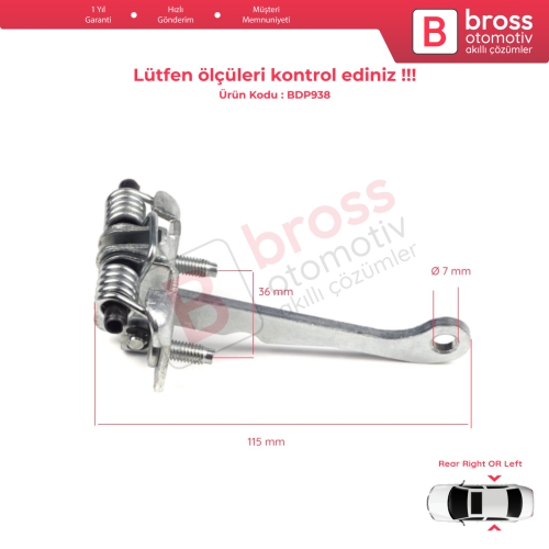 Peugeot 106 1991-2004 Citroen Saxo 1996-2004 İçin Arka Kapı Gergi Yayı 9181H4