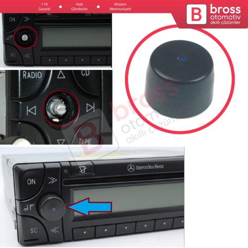 Mercedes Becker Sound 30 Audio 10 30 APS İçin Radyo Ses Kaset Çalar Navigasyon Düğme Kapağı