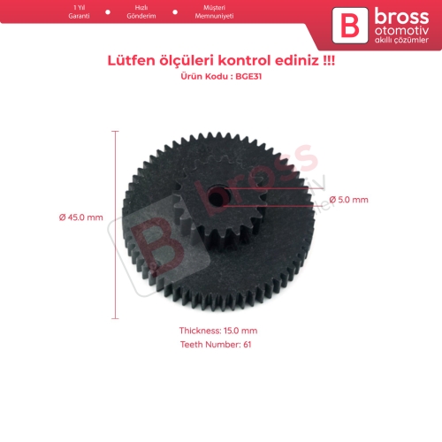 VW Seat Skoda 2.0 FSI Suzuki 1.9 DDIS Renault 1.9 DCI Motor İçin EGR Valf Dişlisi