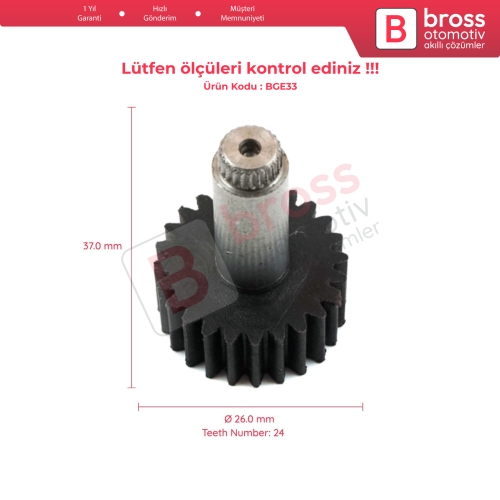 Mercedes E Class W124 S124 1985-1996 İçin Ön Silecek Motor Tamir Dişlisi