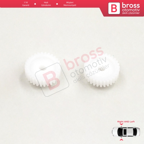 Hyundai i30 i20 i10 İçin 2 Adet Yan Ayna Tamir Dişlisi 30 Diş