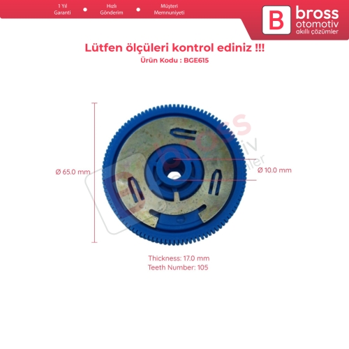 Audi A3 A4 A6 Q5 Q7 İçin Arka Silecek Motor Dişlisi 105 Diş 8E0955711E