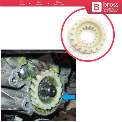 Mercedes S Class W140 1992-1998 İçin Koltuk Ayar Mekanizması Motor Tamir Dişlisi 18 Diş
