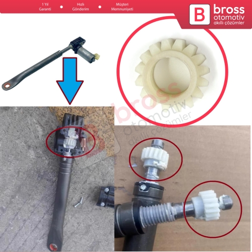 Mercedes Benz S Class W222 2014–2020 İçin Koltuk Yükseklik Ayar Mekanizması Motor Tamir Dişlisi 16 Diş