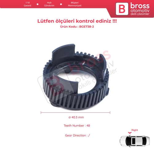 Dodge Ram 1500 2017-2022 için Sağ Yan Dış Dikiz Aynası Elektrikli Katlama Motoru Aktüatör Tamir Dişlisi