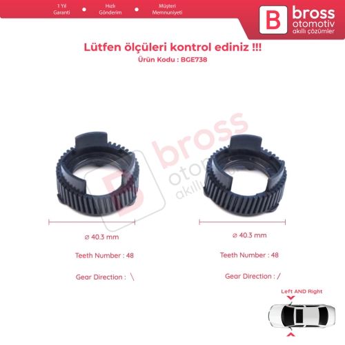 Dodge Ram 1500 2017-2022 için Sağ Sol Yan Dış Dikiz Aynası Elektrikli Katlama Motoru Aktüatör Tamir Dişlisi