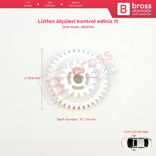 Kia Cerato MK1 LD 2003-20011 Sephia Spectra 95735-2F010 için Ön Merkezi Kilit Motor Tamir Dişlisi