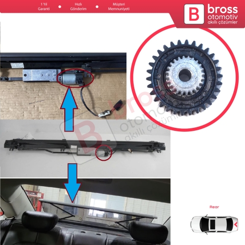 Hyundai Grandeur Azera HG 2011-2017 Kia Cadenza K7 VG 2009-2016 için Arka Perde Motor Tamir Dişlisi 30-Diş