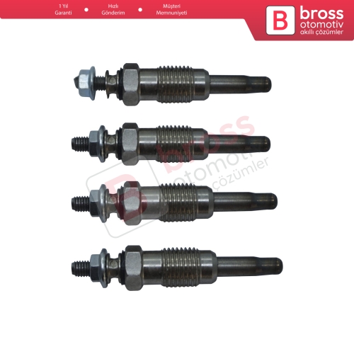 Audi Ford Mitsubishi Nissan Renault Seat Skoda Volvo VW 1.9 D DT TD TDi DTi Motor için 4 Adet Isıtma Bujisi 11 Volt 7700867617