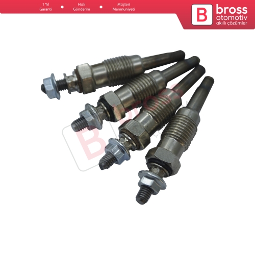 Audi Ford Mitsubishi Nissan Renault Seat Skoda Volvo VW 1.9 D DT TD TDi DTi Motor için 4 Adet Isıtma Bujisi 11 Volt 7700867617