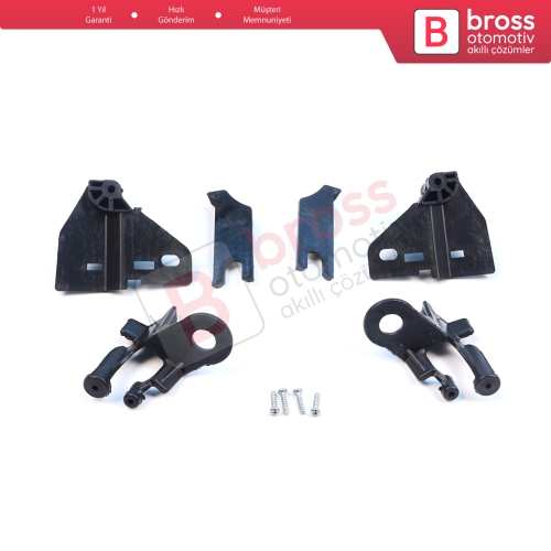 Renault Clio MK4 BH KH Estate HB Van 2012-2020 260603442R 260106624R İçin Sağ Sol Ön Far Ayak Tamir Seti