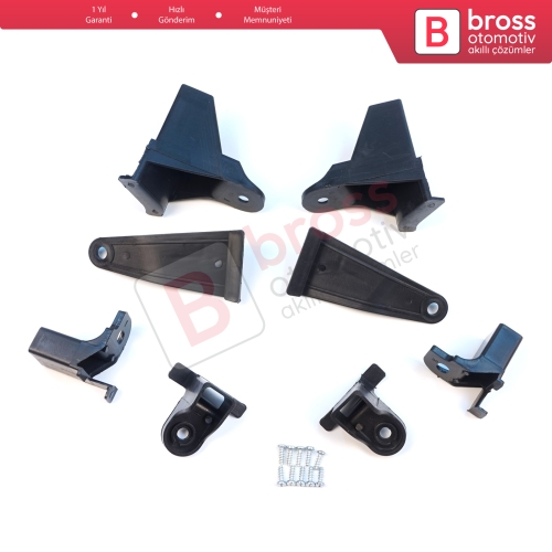 Renault Symbol MK3 2013-2017 Makyajsız Kasa 260607796R 260106223R İçin Sağ Sol Ön Far Ayak Tamir Seti