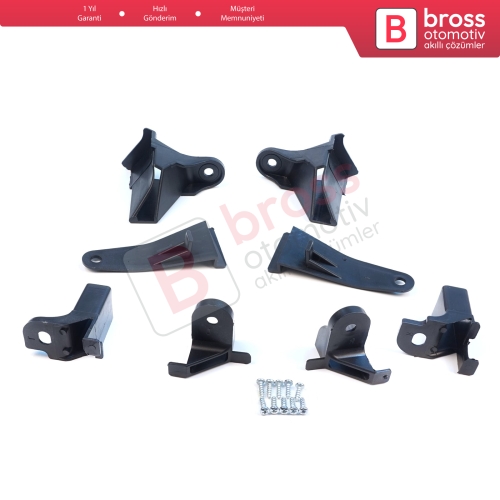 Renault Symbol MK3 2013-2017 Makyajsız Kasa 260607796R 260106223R İçin Sağ Sol Ön Far Ayak Tamir Seti