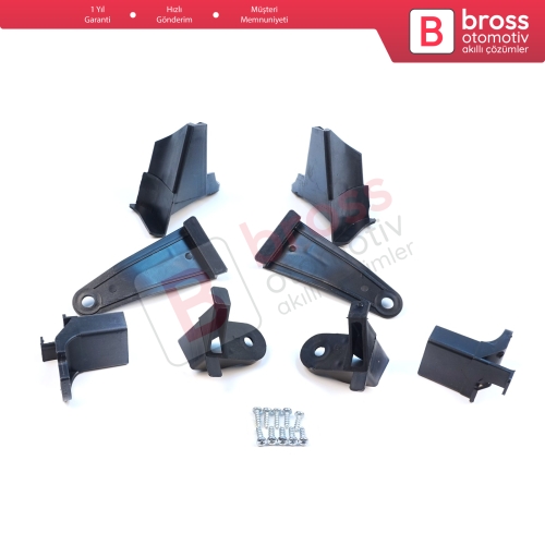 Renault Symbol MK3 2013-2017 Makyajsız Kasa 260607796R 260106223R İçin Sağ Sol Ön Far Ayak Tamir Seti