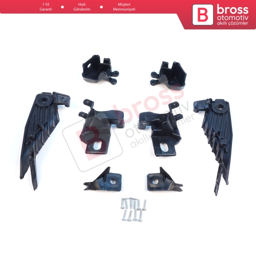 Renault Megane BFB K9A B9A MK4 2016-On 260601571R 260100506R İçin Sağ Sol Ön Far Ayak Tamir Seti