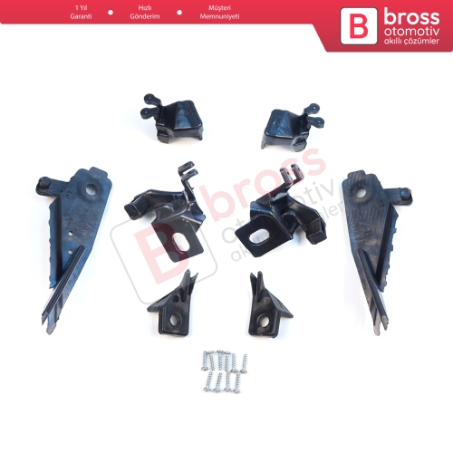 Renault Megane BFB K9A B9A MK4 2016-On 260601571R 260100506R İçin Sağ Sol Ön Far Ayak Tamir Seti