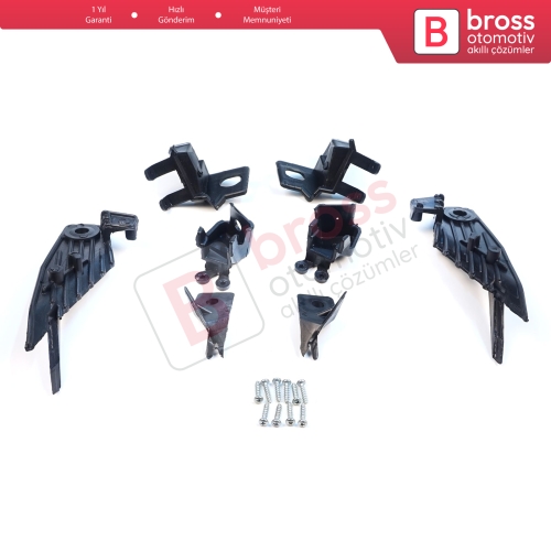 Renault Megane BFB K9A B9A MK4 2016-On 260601571R 260100506R İçin Sağ Sol Ön Far Ayak Tamir Seti