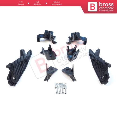 Renault Megane BFB K9A B9A MK4 2016-On 260601571R 260100506R İçin Sağ Sol Ön Far Ayak Tamir Seti