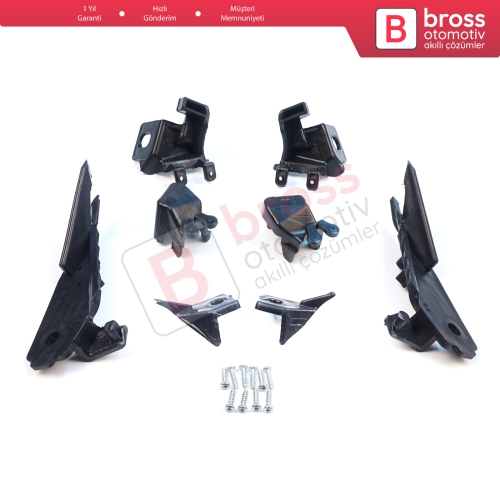 Renault Megane BFB K9A B9A MK4 2016-On 260601571R 260100506R İçin Sağ Sol Ön Far Ayak Tamir Seti