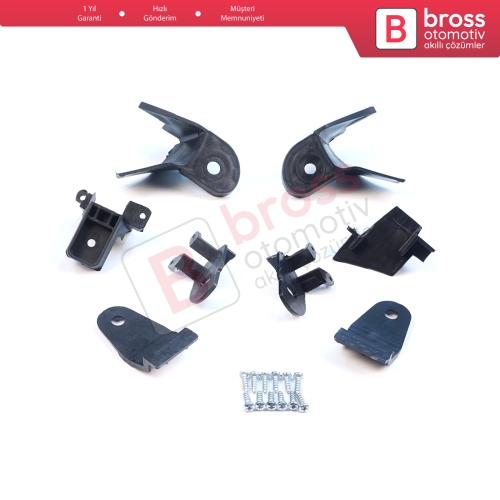 Renault Symbol MK3 Makyajlı Kasa 2017-On 260609154R 260102037R İçin Sağ Sol Ön Far Ayak Tamir Seti